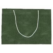 オリーブピスタチオ緑のクリスマステクスチャ ラージペーパーバッグ (裏面)