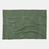 オリーブピスタチオ緑のテクスチャクリスマス キッチンタオル (横)