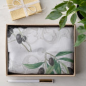 オリーブフランスの油ヴィンテージツリーのフレームの切り離し 薄葉紙 (ギフト)