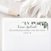 オリーブブランチグリーンリーボタニカルブライダルシャワーシック ラベル (インサイチュ)