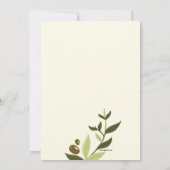 オリーブブランチズ招待状 招待状 (裏面)
