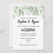 オリーブブランチズ結婚式招待状 招待状 (正面)