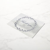 オリーブブランチチュパ結婚フォレストズサンキューカード 箔シーズンポストカード (回転した状態)