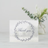 オリーブブランチチュパ結婚フォレストズサンキューカード 箔シーズンポストカード (立ち正面)