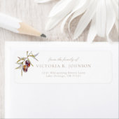 オリーブブランチファミリー葬儀差出人住所 ラベル (インサイチュ)