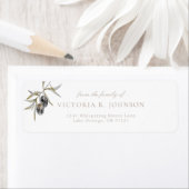 オリーブブランチファミリー葬儀差出人住所 ラベル (インサイチュ)