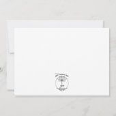 オリーブブランチブケ結婚ッツ サンキューカード (裏面)