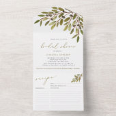 オリーブブランチブライダルシャワーレシピカードテイクオフ オールインワン招待状 (内側)