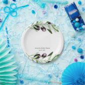 オリーブブランチブライダルシャワー ペーパープレート (パーティー)