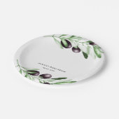 オリーブブランチブライダルシャワー ペーパープレート (アングル)