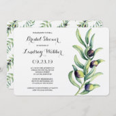 オリーブブランチブライダルシャワー 招待状 (正面/裏面)