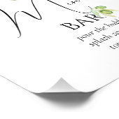 オリーブブランチベビーシャワーミモザバーポスター フォトプリント            (角)