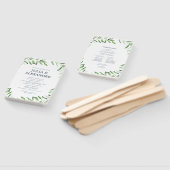 オリーブブランチボホ庭園の結婚式プログラムファン ハンドファン (組立なし)