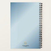 オリーブブランチリースプロフェッショナルミニマモダンリスト ノートブック (裏面)