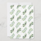 オリーブブランチワイナリーリハーサルディナー 招待状 (裏面)