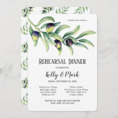 オリーブブランチワイナリー リハーサルディナー 招待状 (正面/裏面)