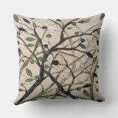 オリーブブランチ抽象芸術アート クッション (裏面)