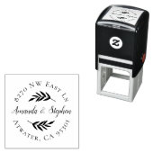 オリーブブランチ結婚の差出人住所スタンプ セルフインキングスタンプ (インサイチュ)