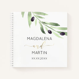 オリーブブランチ結婚ズゲストブック ノートブック