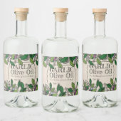 オリーブブランチ風味のオリーブ油ホーム缶詰ラベル リキュールボトルラベル (ボトル)