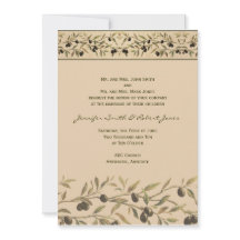 オリーブブランチ：トスカーナTouch結婚式招待状