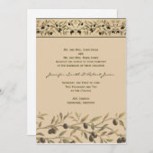 オリーブブランチ：トスカーナTouch結婚式招待状 招待状 (正面/裏面)