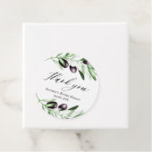 オリーブブランチ ブライダルシャワー クラシック ラウンド ステッカー フェイバータグ (インサイチュ)
