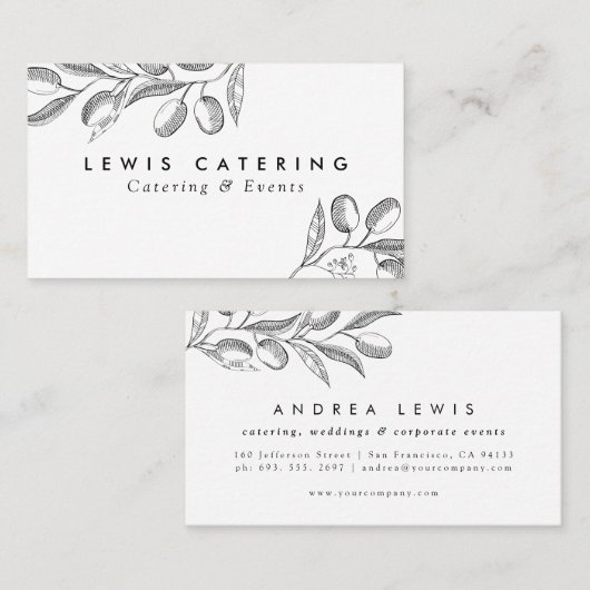 オリーブブランチ 名刺 (正面/裏面)