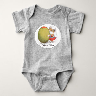 オリーブベビーのロンパース ベビーボディスーツ