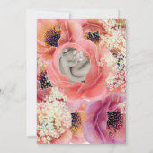 オリーブベビーバニースリーピング |白 招待状 (裏面)