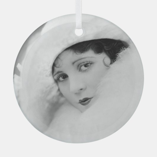 オリーブボルデン ガラスオーナメント (正面)