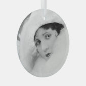 オリーブボルデン ガラスオーナメント (正面右)