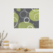 オリーブポスターの原爆抽象芸術 ポスター (キッチン)