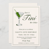 オリーブマルティニおもしろいカクテル29thバースデーパーティー 招待状 (正面/裏面)