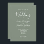 オリーブミニマルグモダン結婚リー 招待状<br><div class="desc">シンプルにデザインされ豪華な結婚式招待状カードエレガントは、オリーブグリーンの色スキームを備えたモダンデザインとタイポグラフィを備えた。あなたの特別なカスタマイズ結婚式の日の詳細と一緒に準備ができている。オリーブグリーンのエレガントミニマル結婚Suiteを見て下さい。</div>