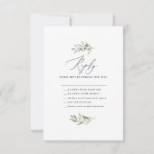 オリーブミニマル枝の水の色の結婚セージの応答 (裏面)