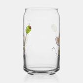 オリーブメリー付きマウスモード ガラス缶 (左)