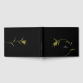 オリーブモダンとブラックチューリップ結婚ズ ゲストブック (全面)