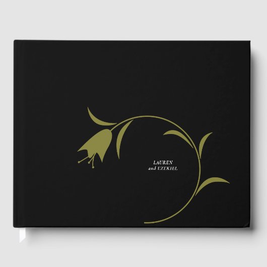 オリーブモダンとブラックチューリップ結婚ズ ゲストブック (正面)