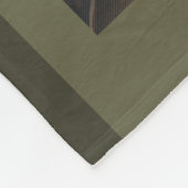 オリーブモダングリーンアーチ2枚の縦写真 フリースブランケット (角)