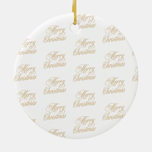 オリーブモダングリーンクリスマスツリー&ボウ セラミックオーナメント (裏面)