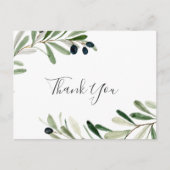 オリーブモダンブランチありがとうはがき ポストカード (正面)