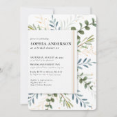 オリーブモダンブランチブライダルシャワー 招待状 (正面)