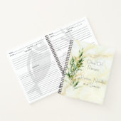 オリーブモダンブランチレシピ主催者 ノートブック (内部)