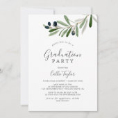 オリーブモダンブランチ卒業パーティー 招待状 (正面)