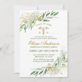 オリーブモダンブランチ看護学校卒業 招待状