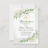 オリーブモダンブランチ看護学校卒業 招待状 (正面)