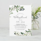 オリーブモダンブランチ結婚ズブランチ 招待状 (スタンド正面)