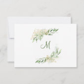 オリーブモダンブランチ緑化卒業パーティー 招待状 (裏面)