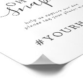 オリーブモダンブランチOH SNAP結婚のハッシュタグ記号 ポスター (角)